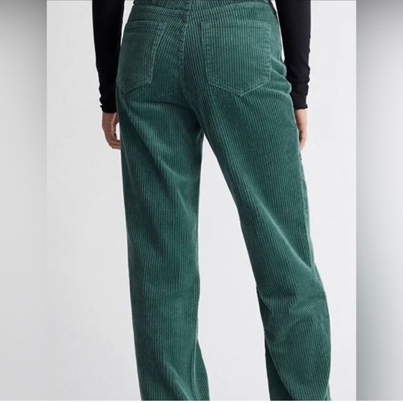 Pacsun Green Corduroy Embroidered Boyfriend Jeans Size 23 - Picture 3 of 14